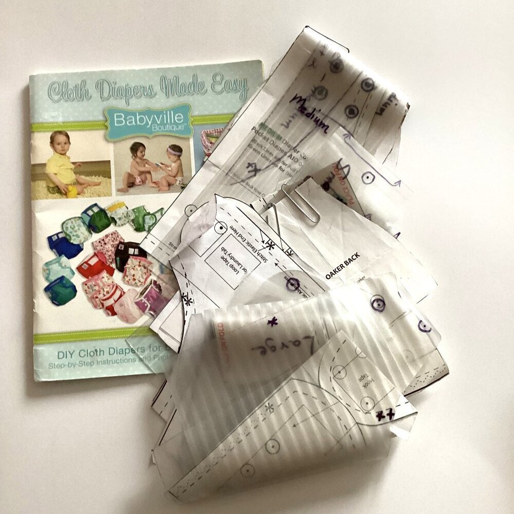 Dritz Babyville Boutique Cloth Baby Diapers Made Easy Book W Cut-out Patterns